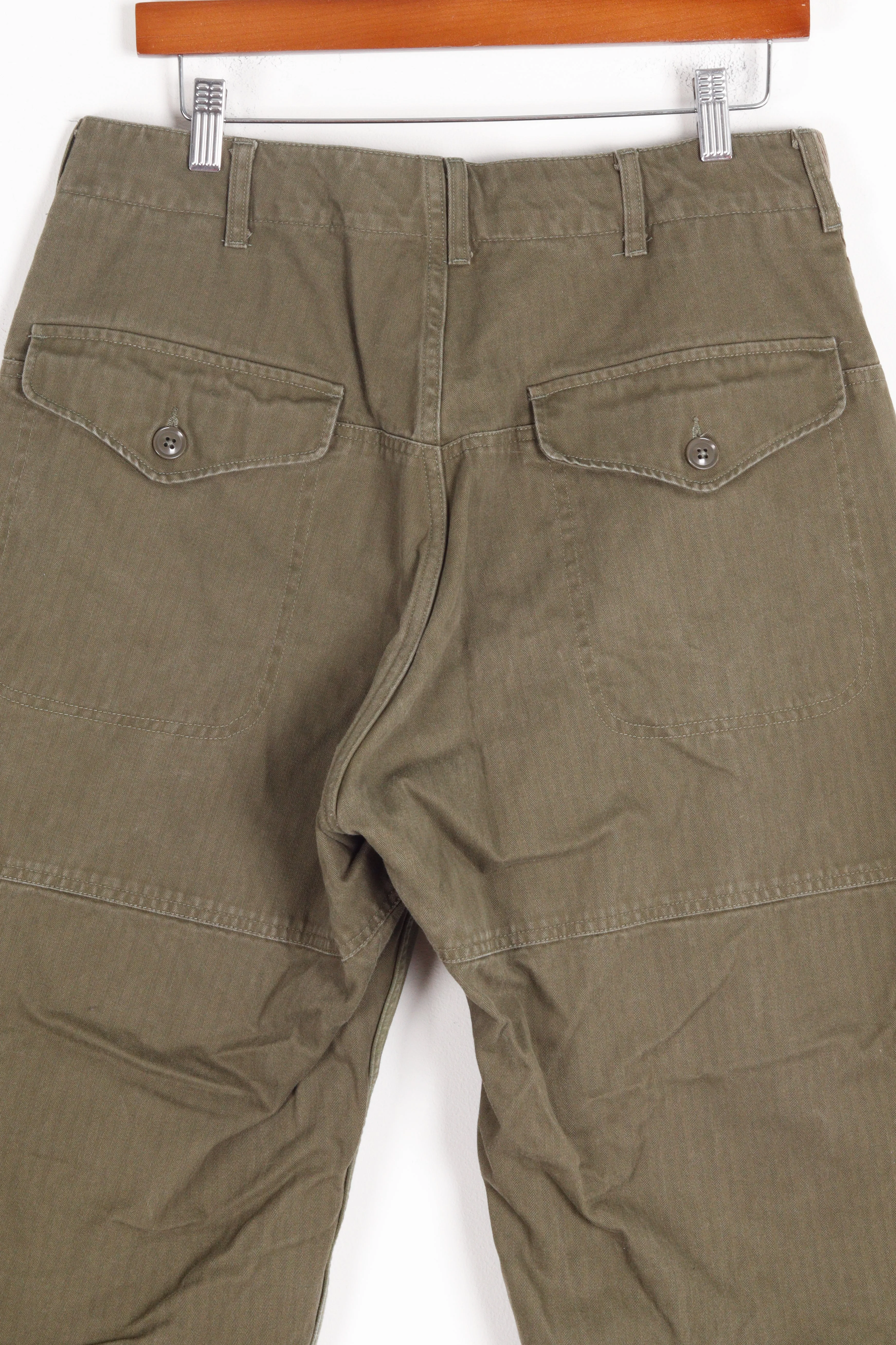 Engineered Garments FW23 'Herringbone Twill' Field Pants Olive (2023)