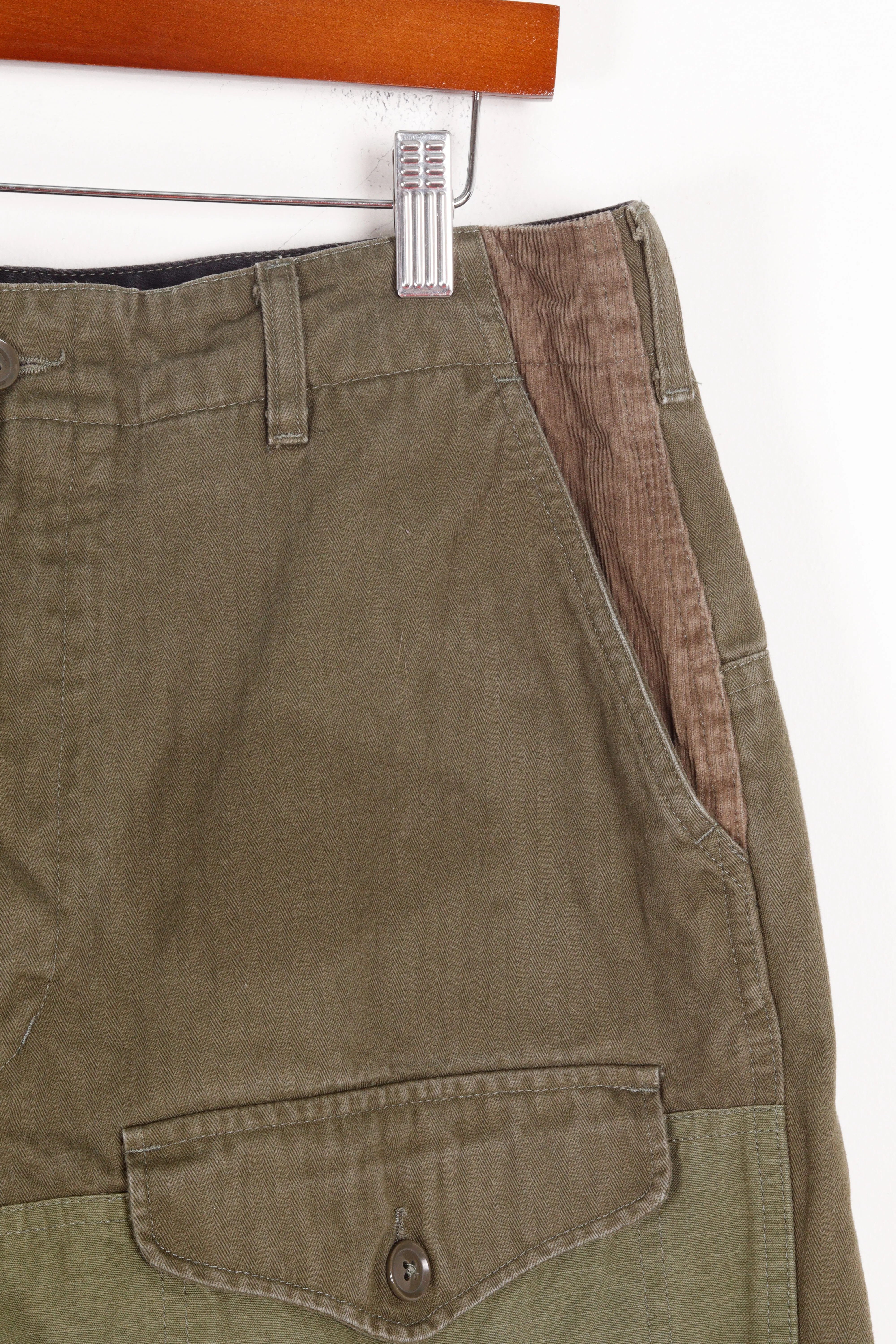 Engineered Garments FW23 'Herringbone Twill' Field Pants Olive (2023)