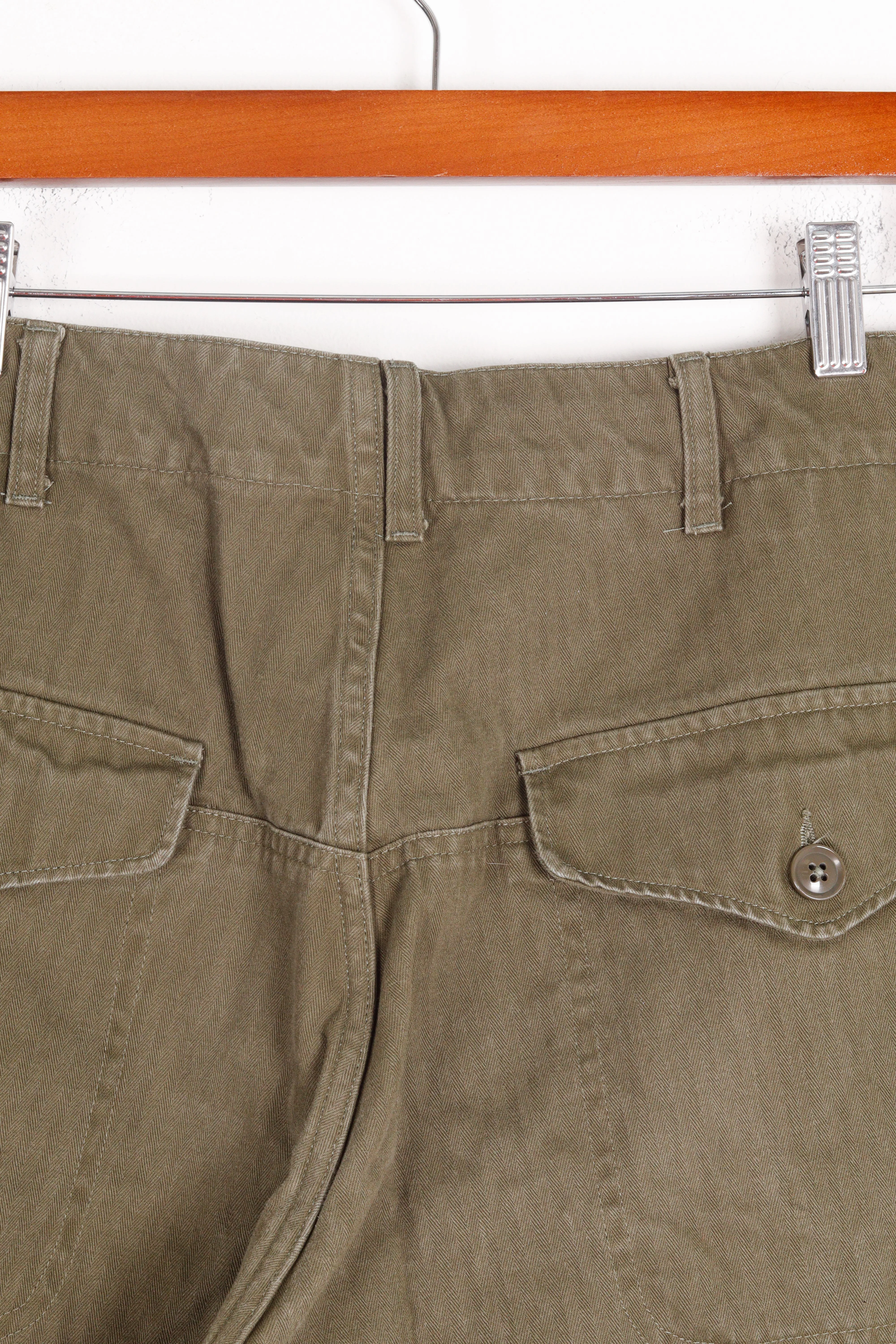 Engineered Garments FW23 'Herringbone Twill' Field Pants Olive (2023)