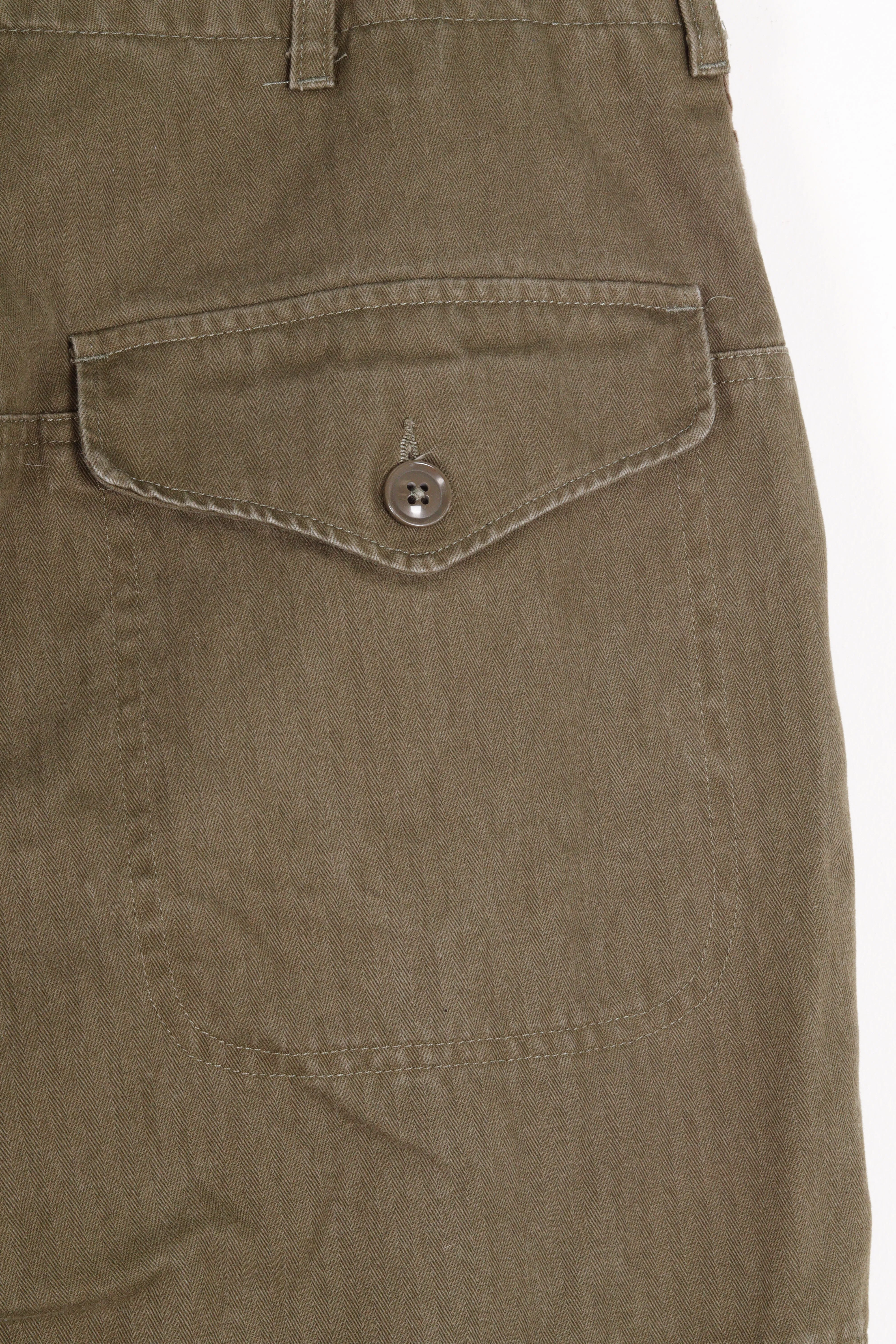 Engineered Garments FW23 'Herringbone Twill' Field Pants Olive (2023)