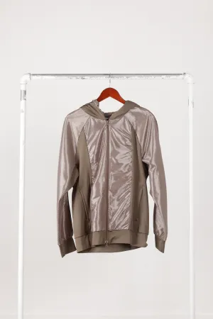 Final Home SS07 'Iridescent Snakeskin' Hooded Zip-Up Track Jacket Green (2007)