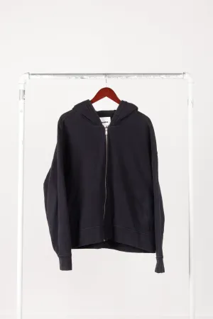 Jil Sander  SS21 'Embroidered Logo' Zip-Up Hooded Sweatshirt (2021)