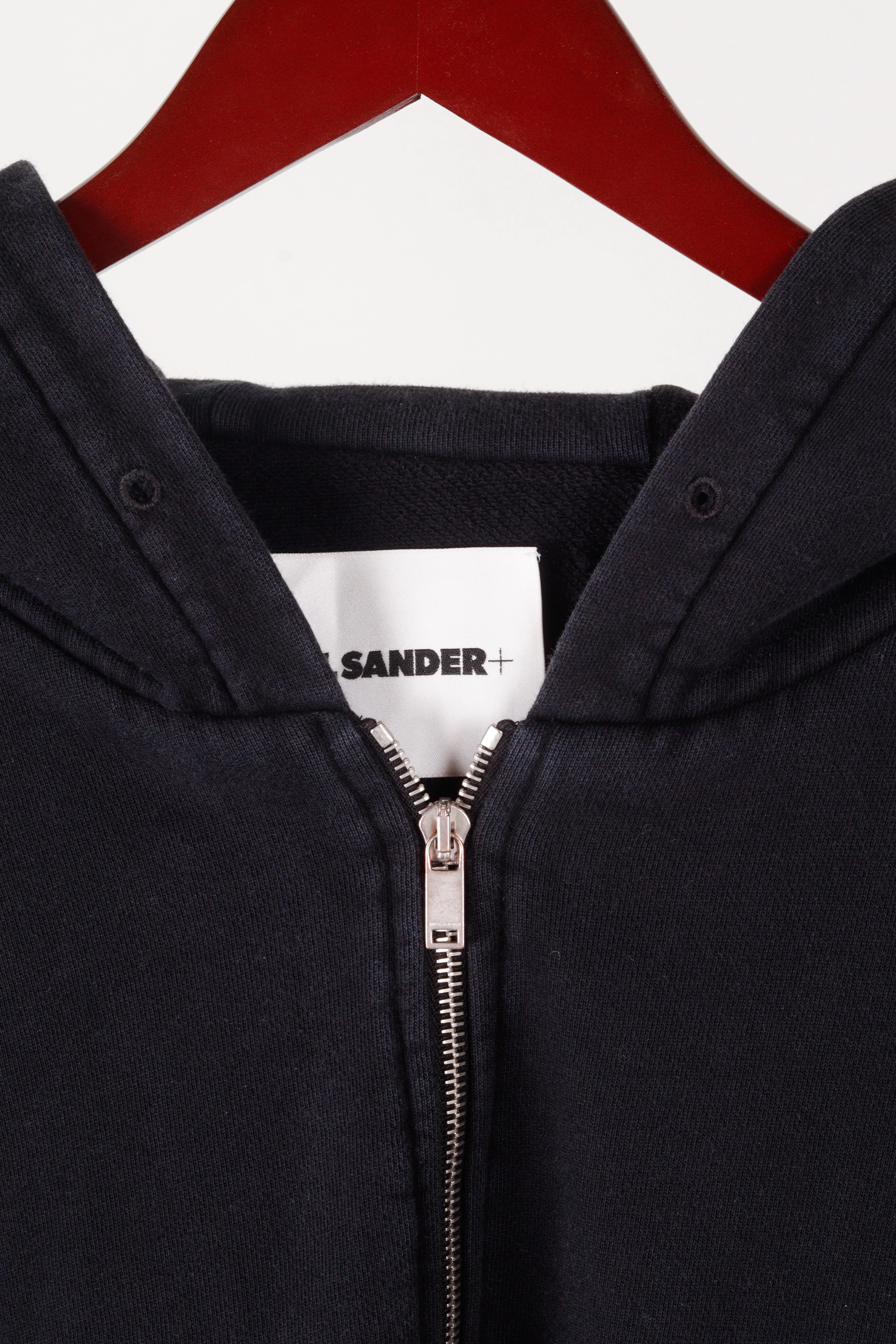 Jil Sander  SS21 'Embroidered Logo' Zip-Up Hooded Sweatshirt (2021)