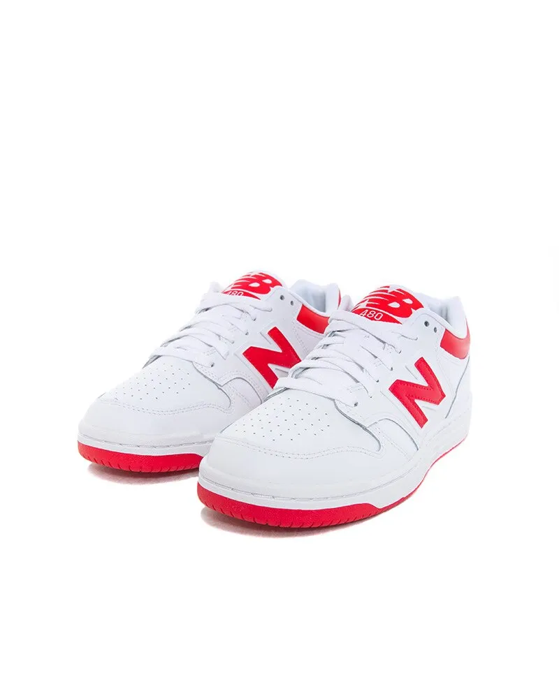 NEW BALANCE 480 WHITE/RED BB480LTR | ZAPATILLAS CLSICAS DE BALONCESTO