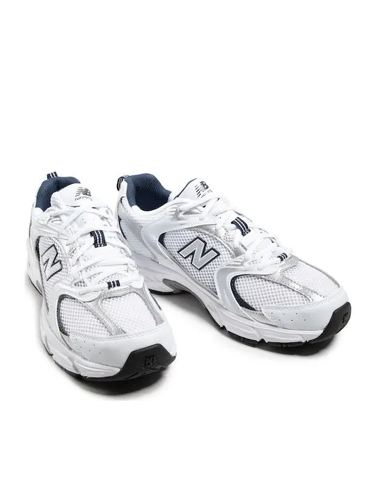 New Balance 530 White Silver Navy