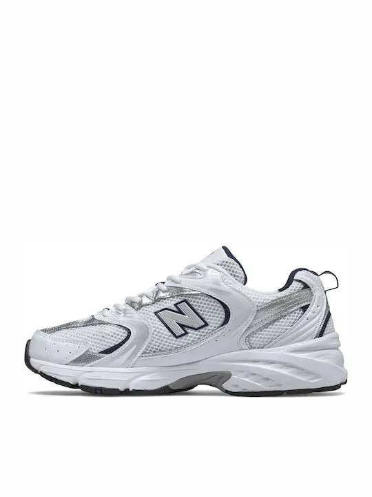New Balance 530 White Silver Navy