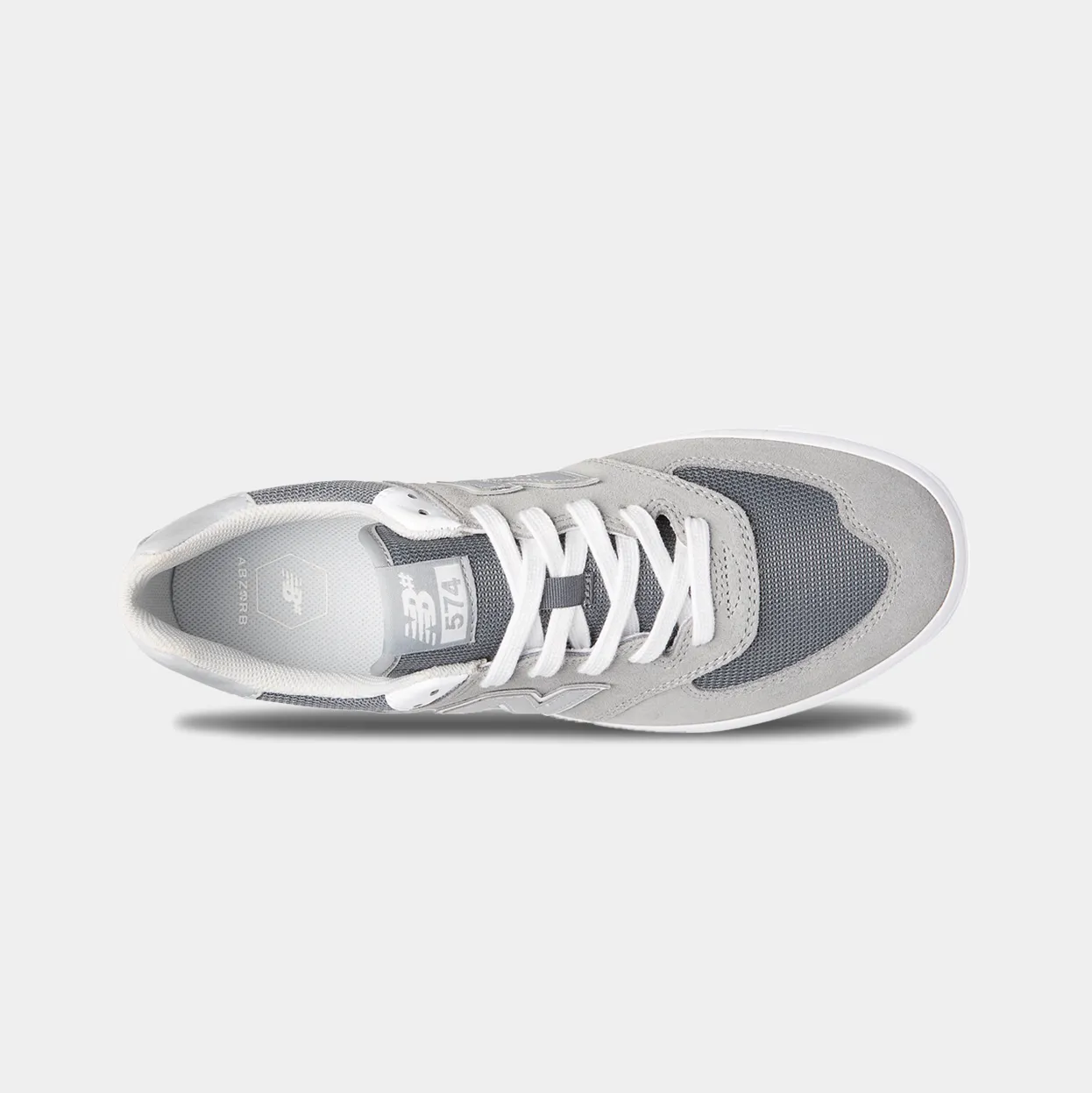 NEW BALANCE 574 VULC - GREY/WHITE