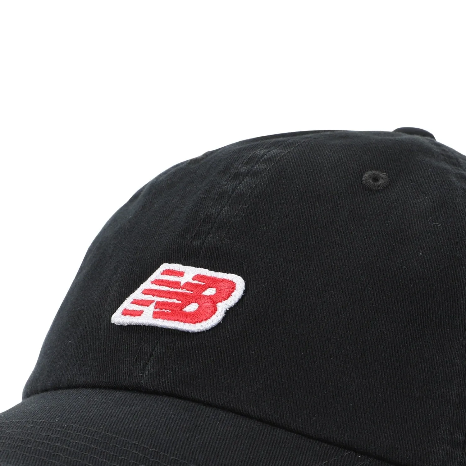 New Balance 6 Panel NB Patch Logo Hat Black LAH51013-BK