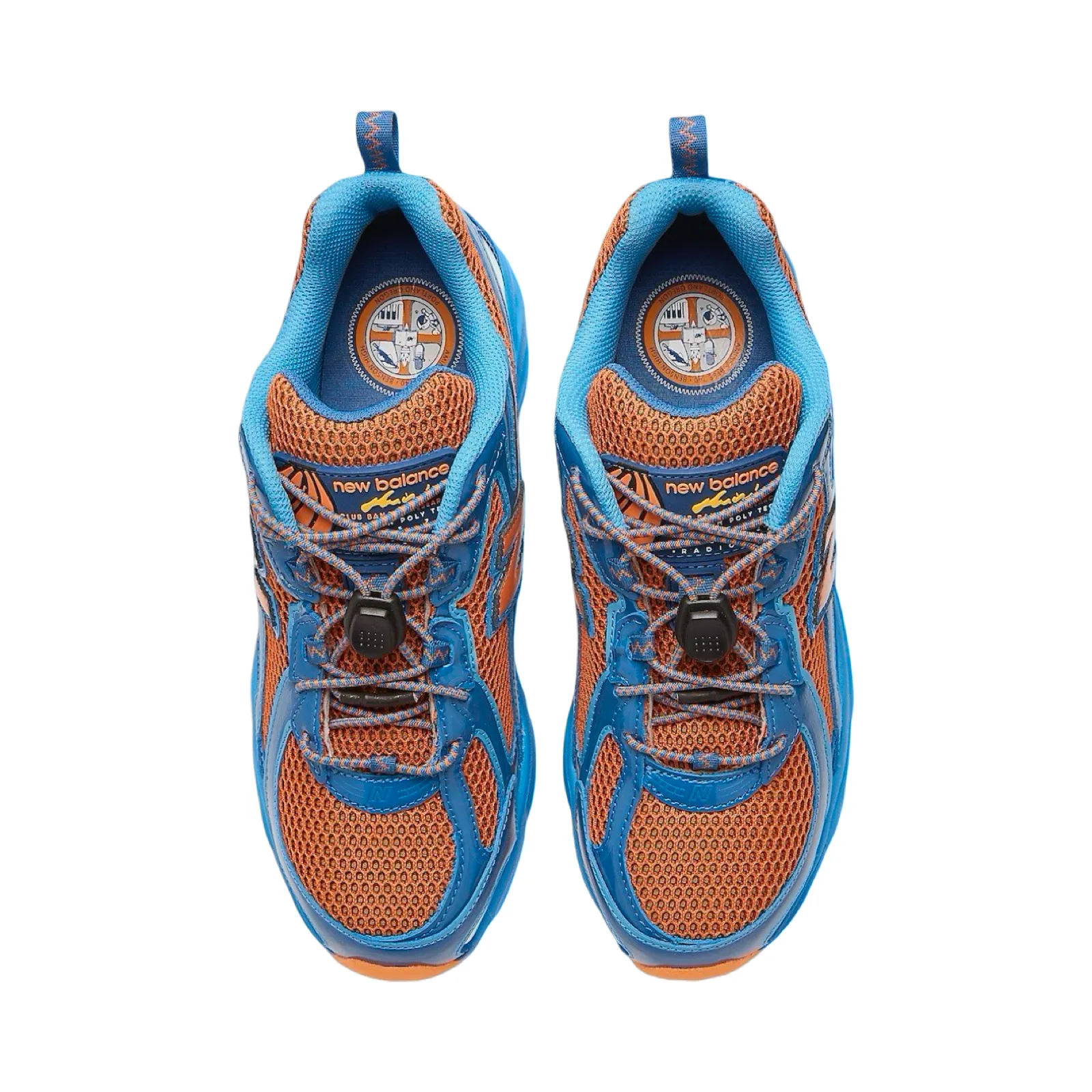 New Balance 740v2 Amin Benson Tech  Snorkel Blue Persimmon Orange