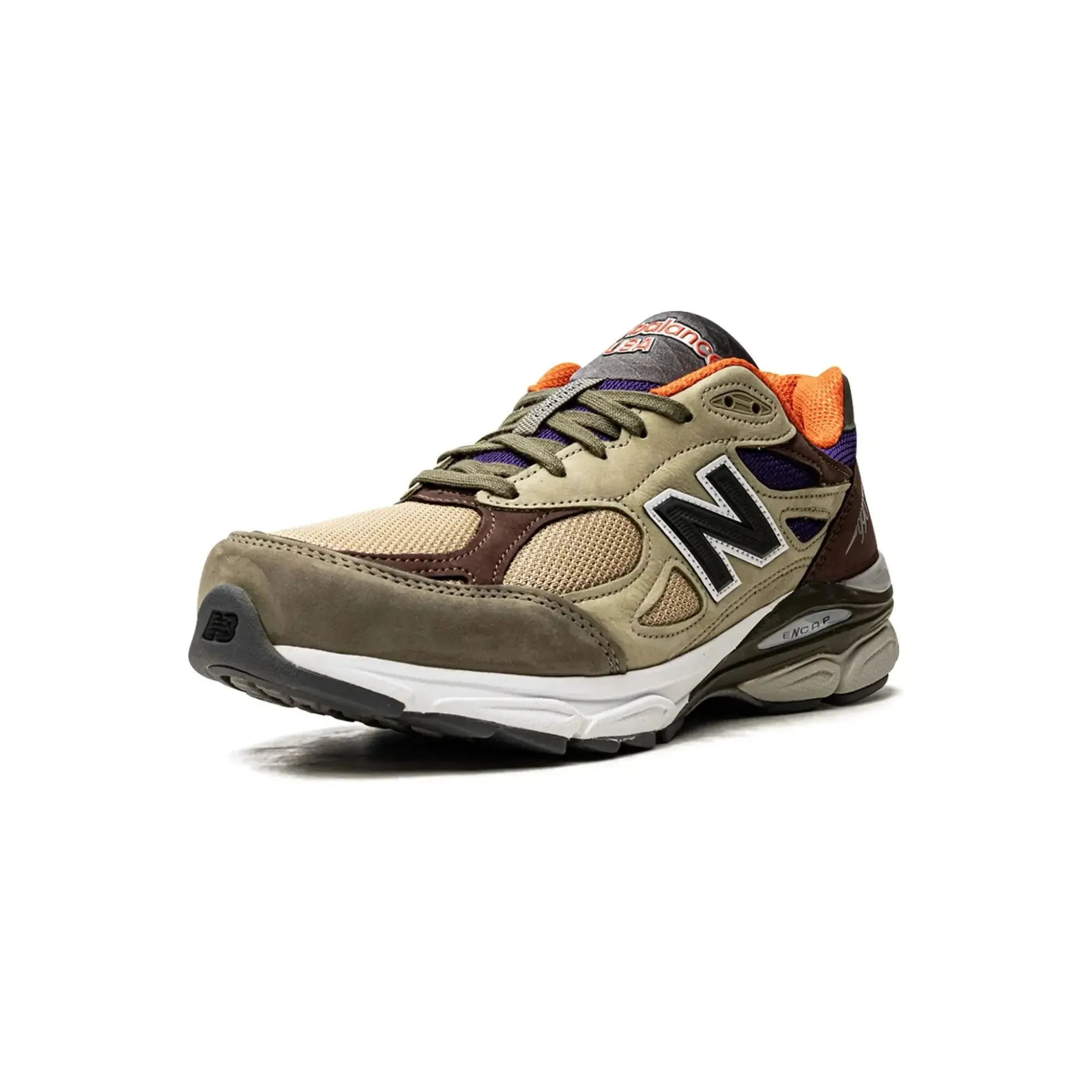 New Balance 990v3 MiUSA X Teddy Santis Khaki Orange