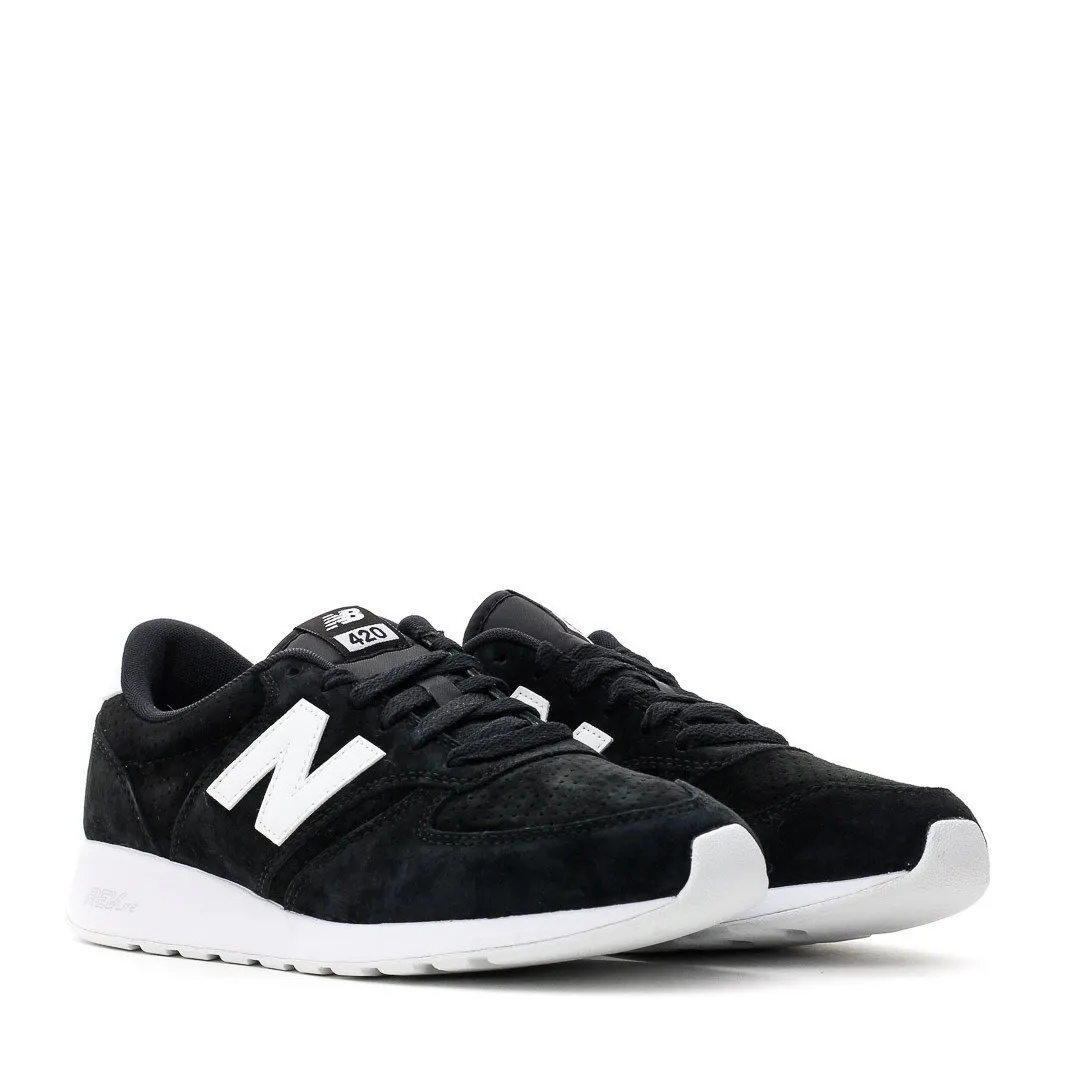 NEW BALANCE LIFESTYLE RE-ENGINEERED REVLITE BLACK WHITE SUEDE MRL420SN ***