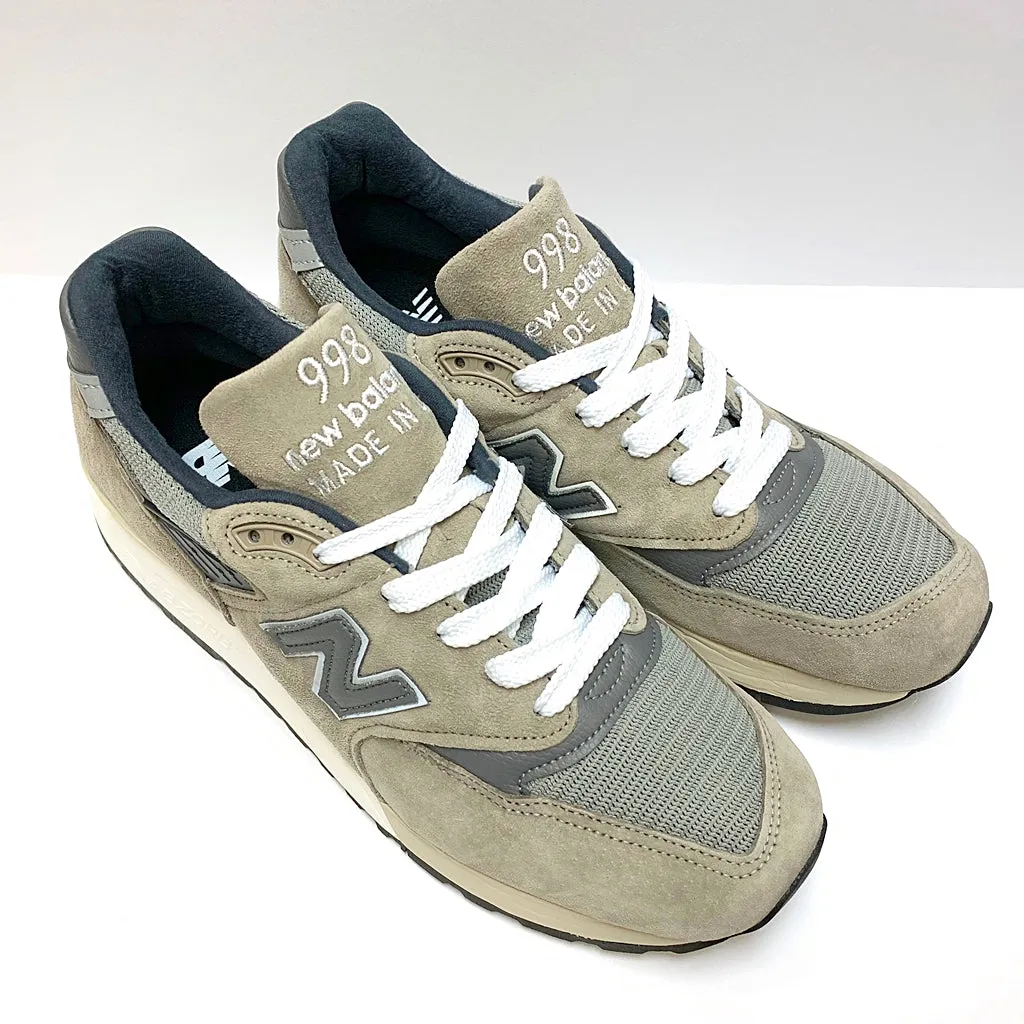 NEW BALANCE M998BLA GREY WHITE MEN MADE IN USA