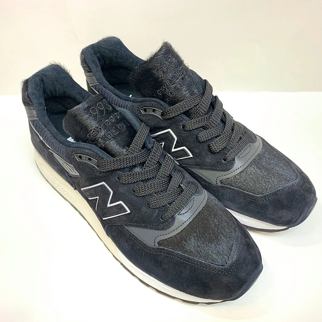 NEW BALANCE M998TCB BLACK PONY HAIR MADE IN USA