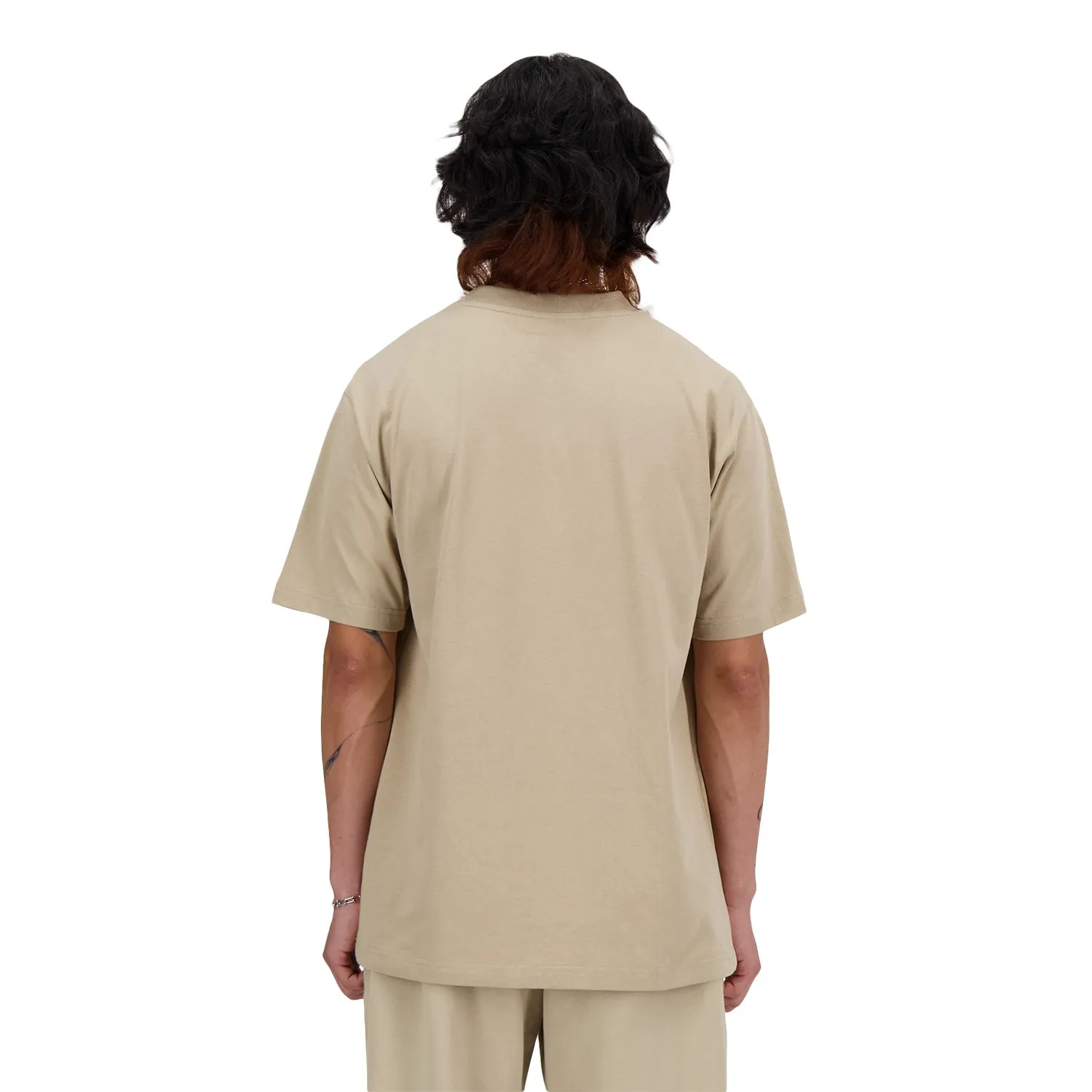 New Balance Men Athletics Cotton T-Shirt Stoneware MT41533-SOT