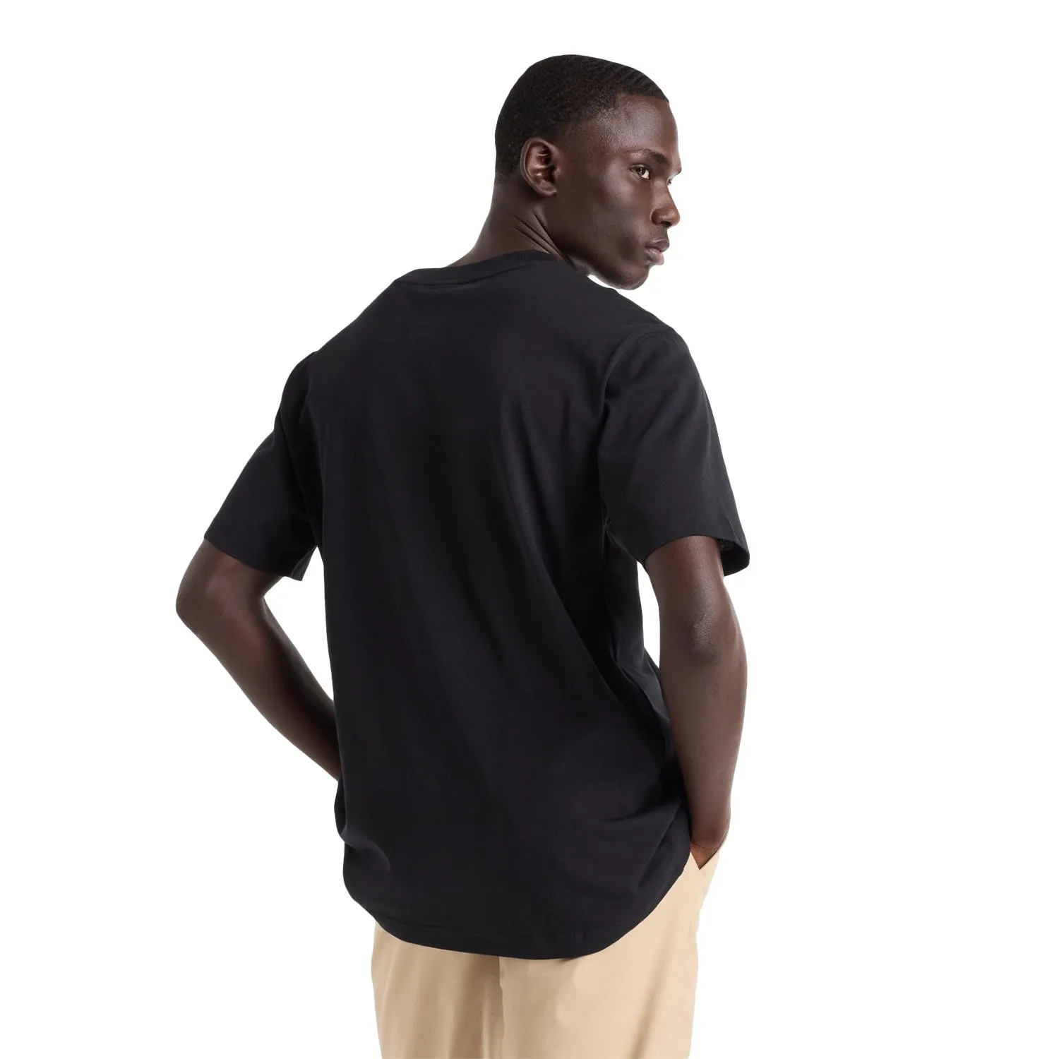 New Balance Men Embossed Logo Jersey T-Shirt Black MT43503-BLK
