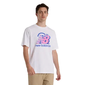 New Balance Men Face Oka Smile T-Shirt White