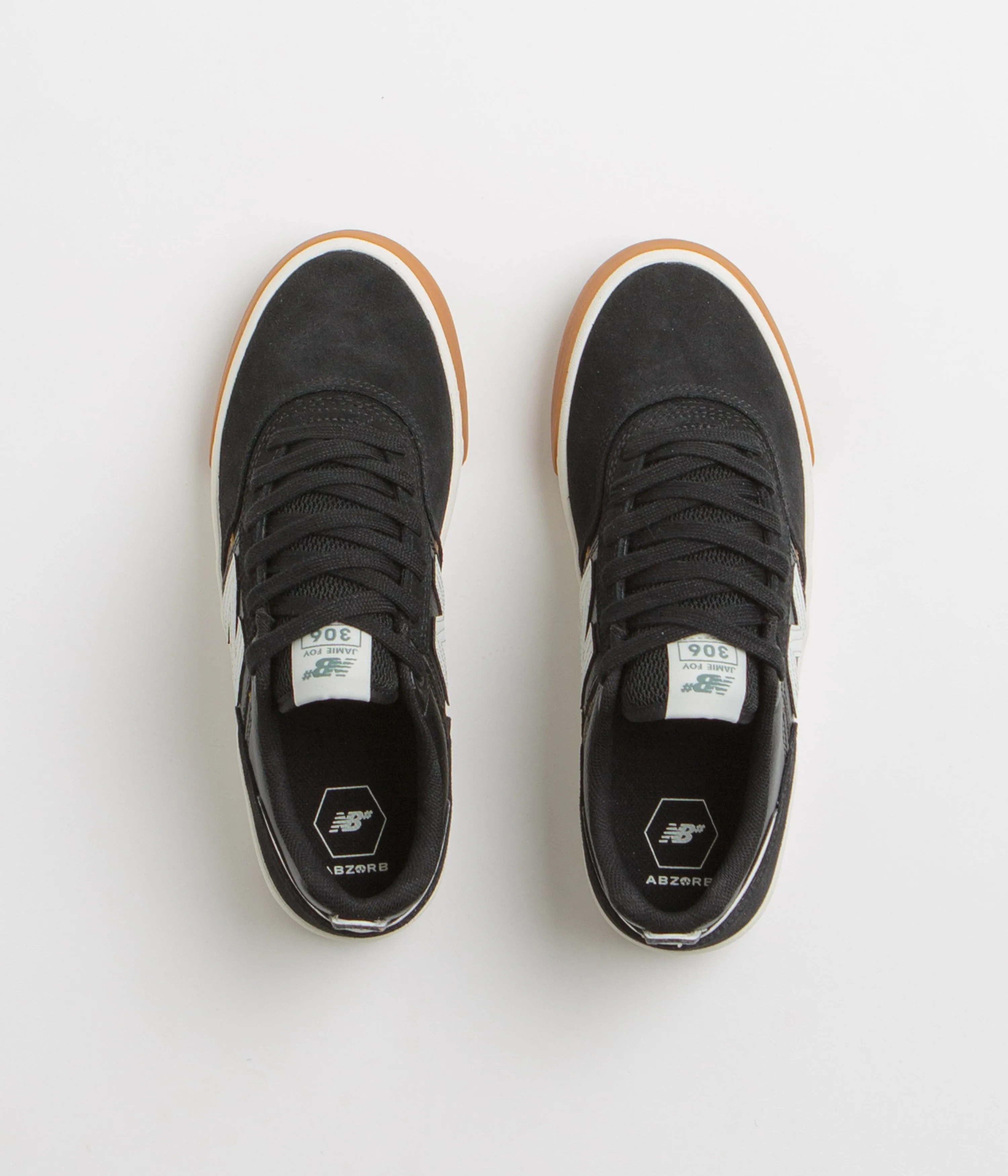 New Balance Numeric 306 Jamie Foy Shoes - Black / White / Black / White