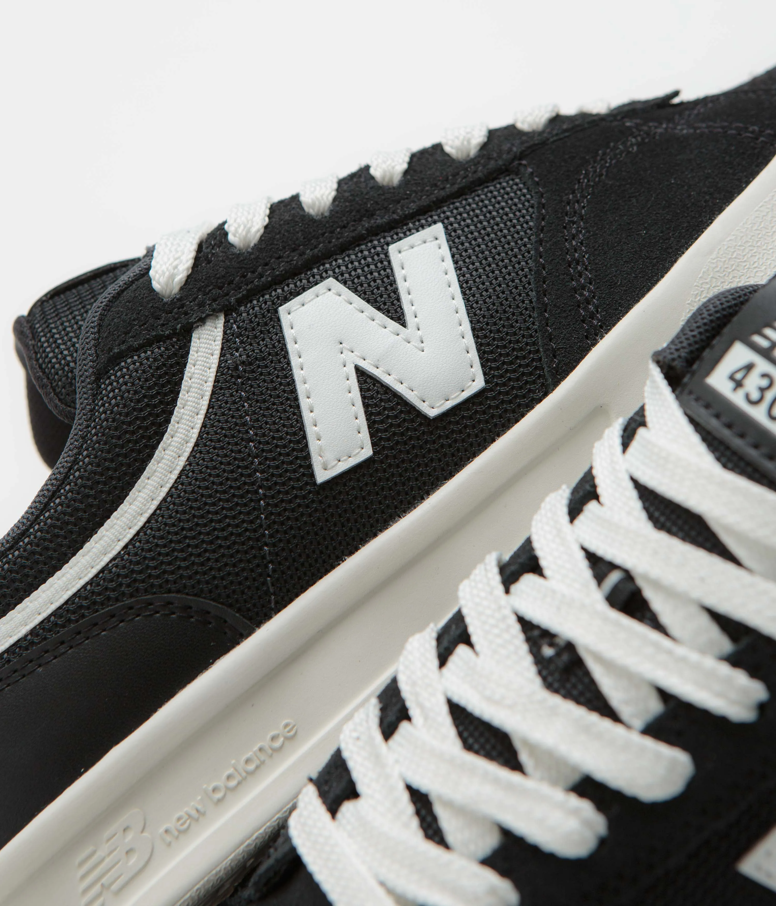 New Balance Numeric 430 Shoes - Black / White
