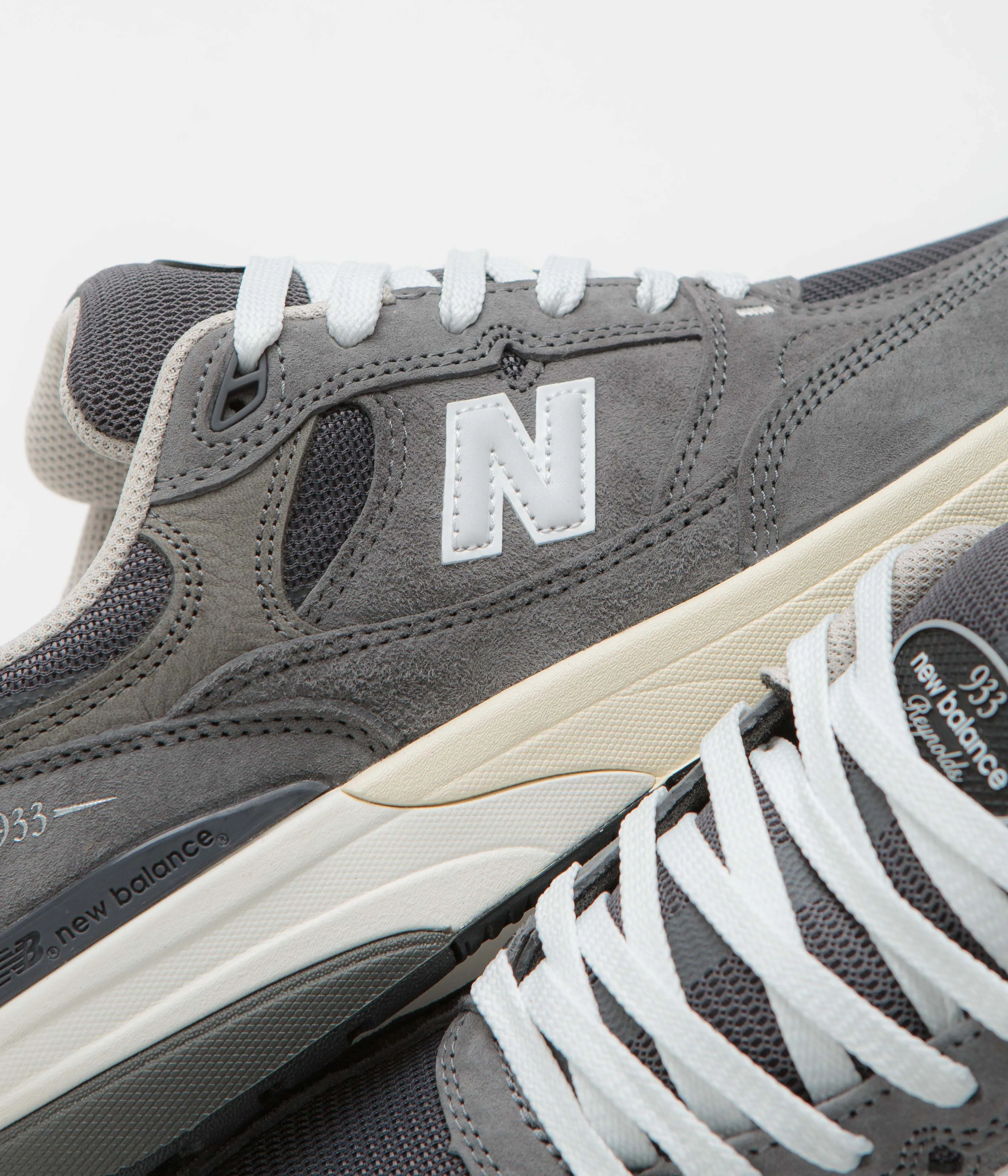 New Balance Numeric 933 Andrew Reynolds Shoes - Grey / White