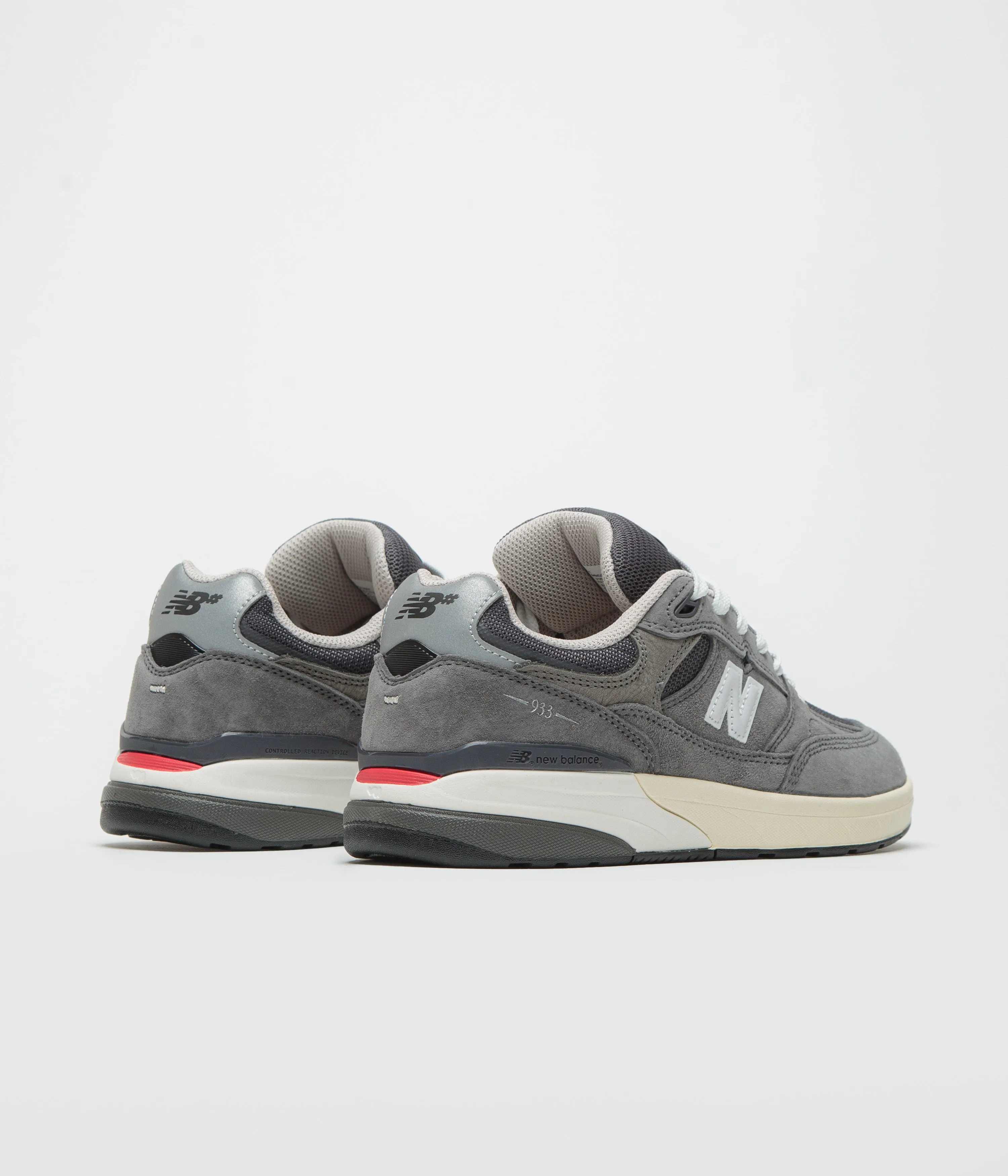 New Balance Numeric 933 Andrew Reynolds Shoes - Grey / White