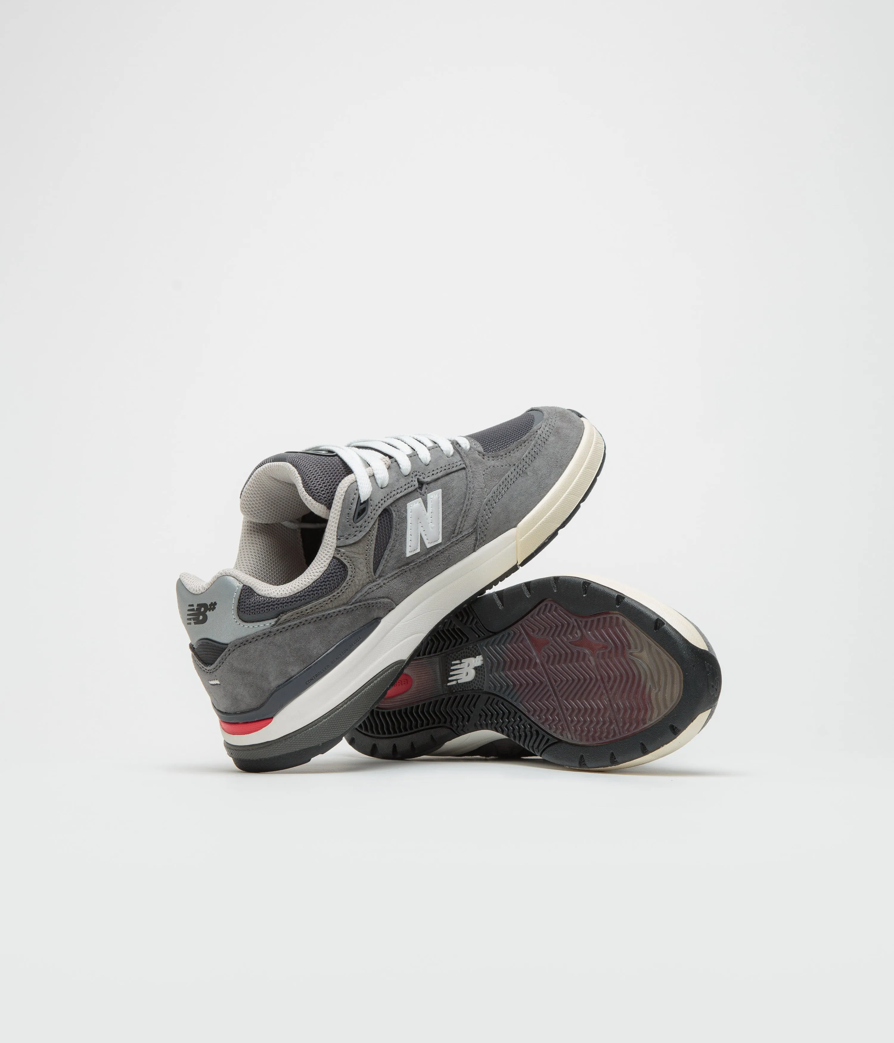 New Balance Numeric 933 Andrew Reynolds Shoes - Grey / White