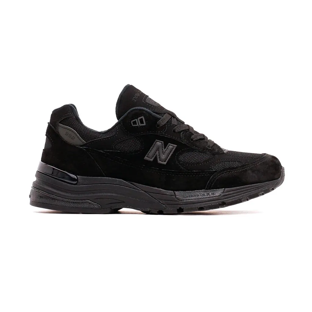 NEW BALANCE U992TB TRIPLE BLACK UNISEX MADE IN USA 992 U992
