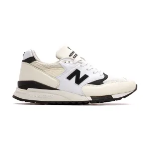 NEW BALANCE U998TI WHITE BLACK UNISEX MADE IN USA 998
