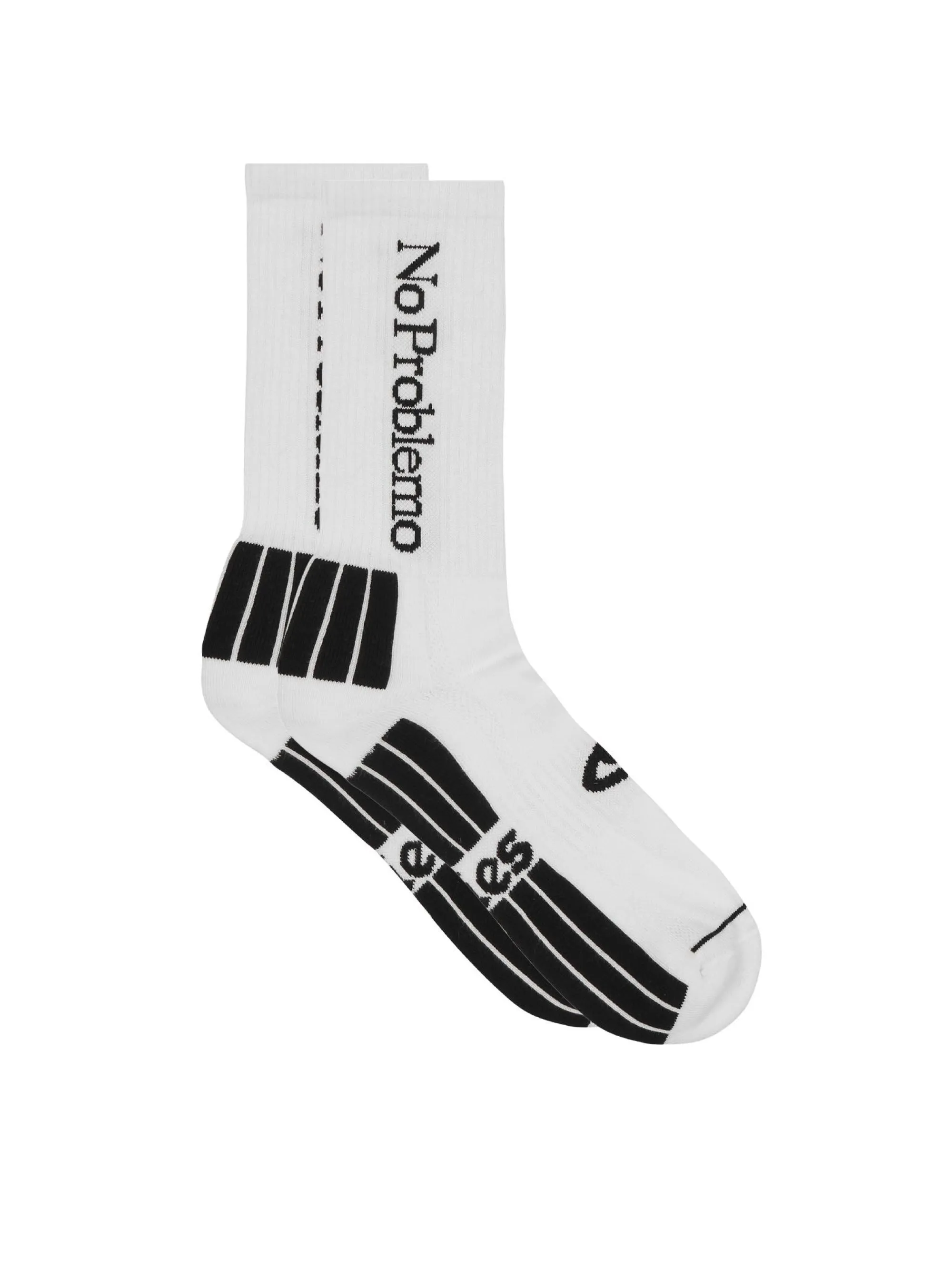 No Problem Socks White