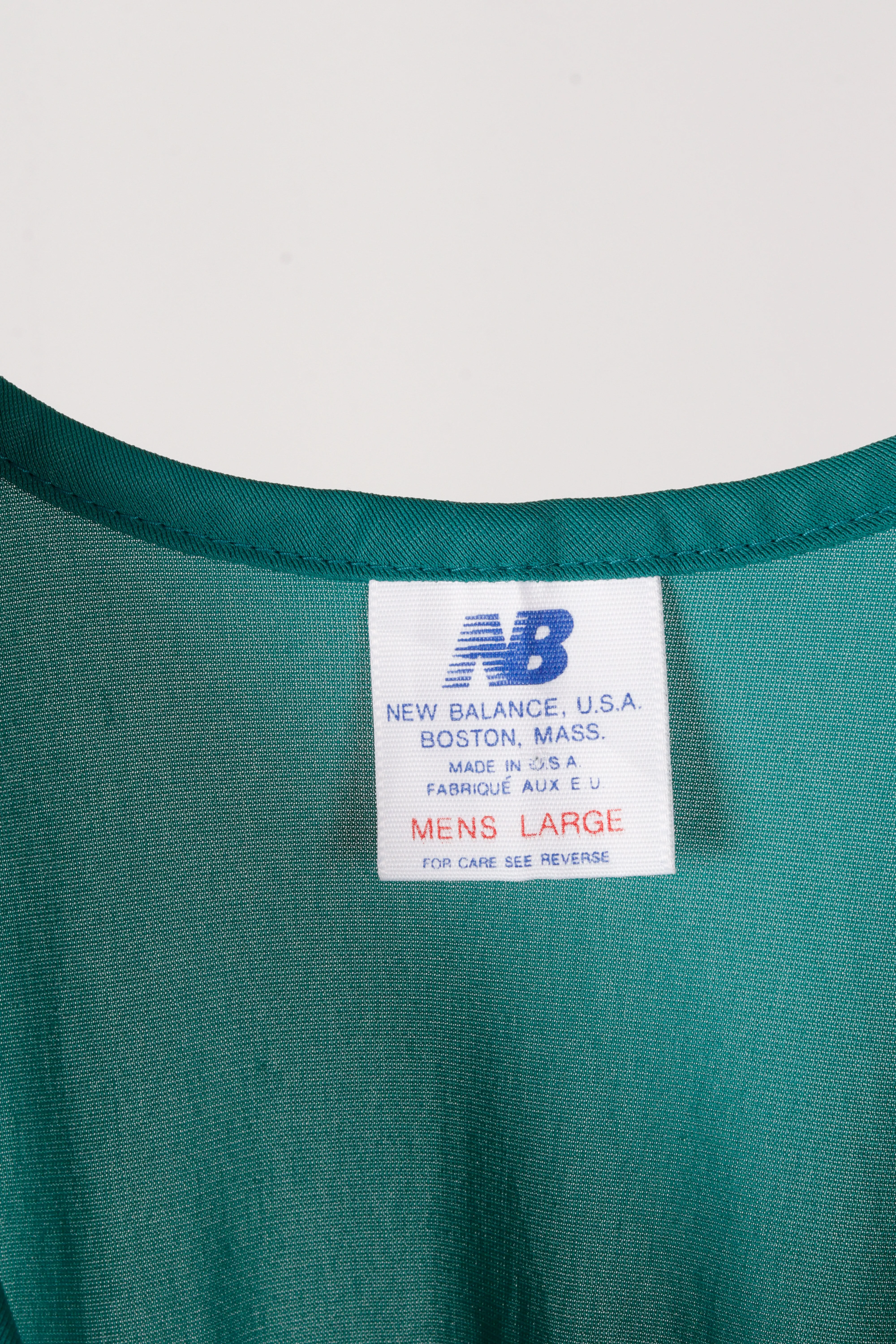 Vintage 80's New Balance 'Running' Tank Top Navy Green