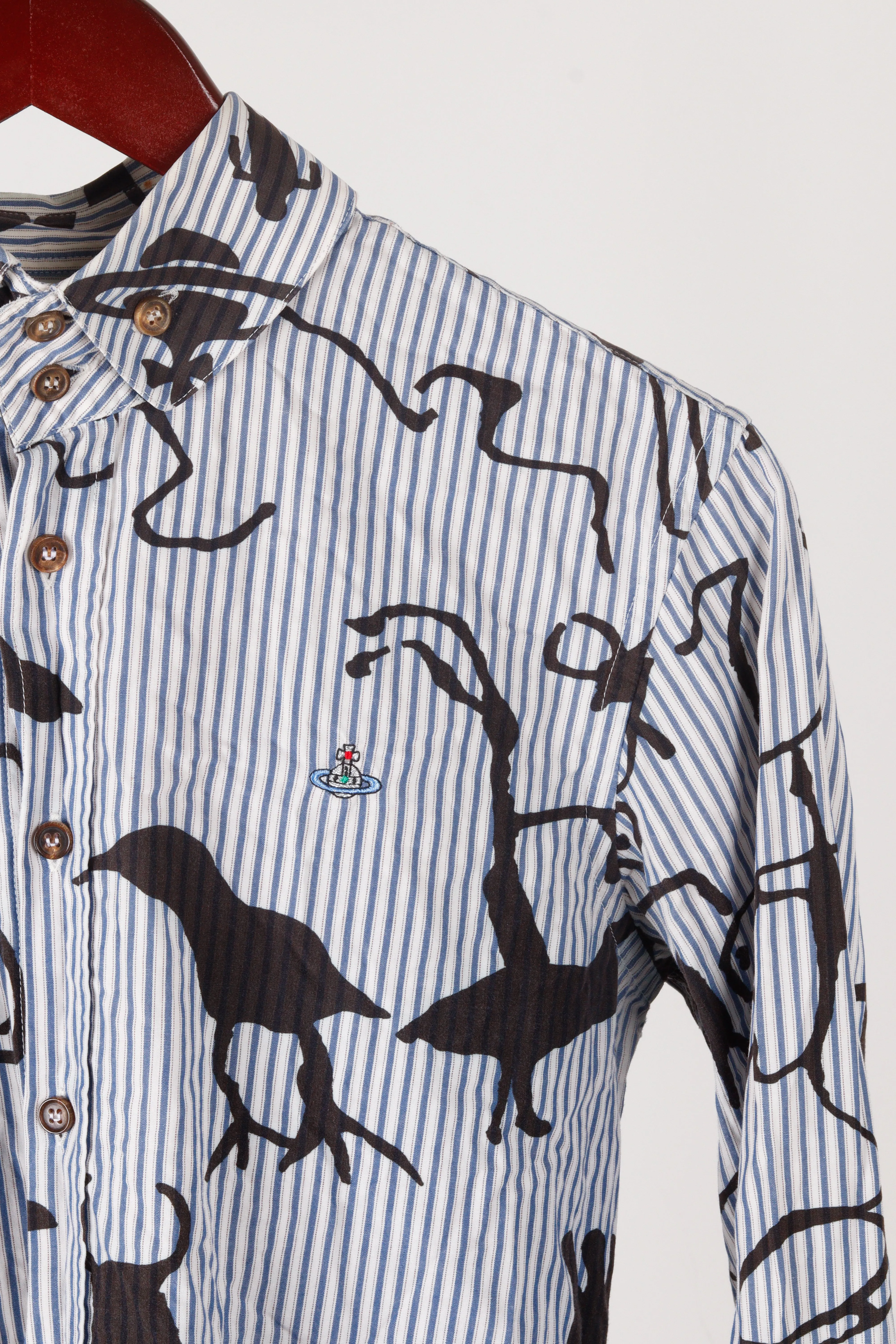 Vivienne Westwood SS18 'Multi Striped Illustration' Oxford Shirt (2018)