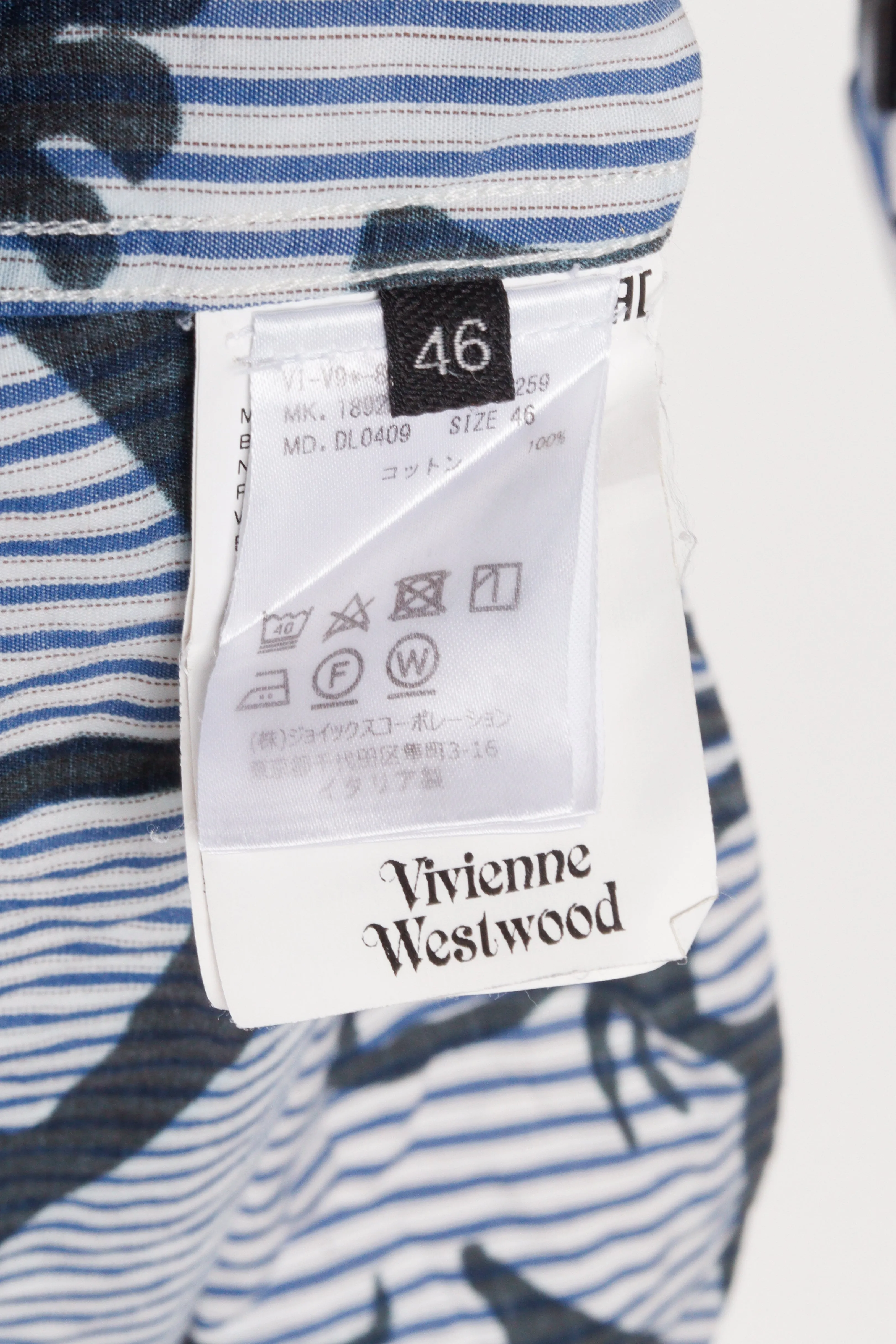 Vivienne Westwood SS18 'Multi Striped Illustration' Oxford Shirt (2018)