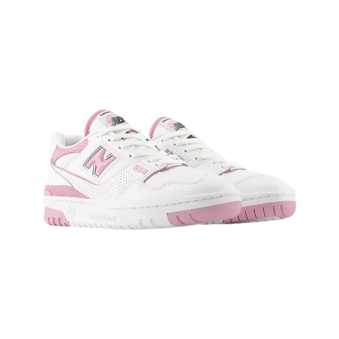 Women's New Balance 550 White Bubblegum Pink